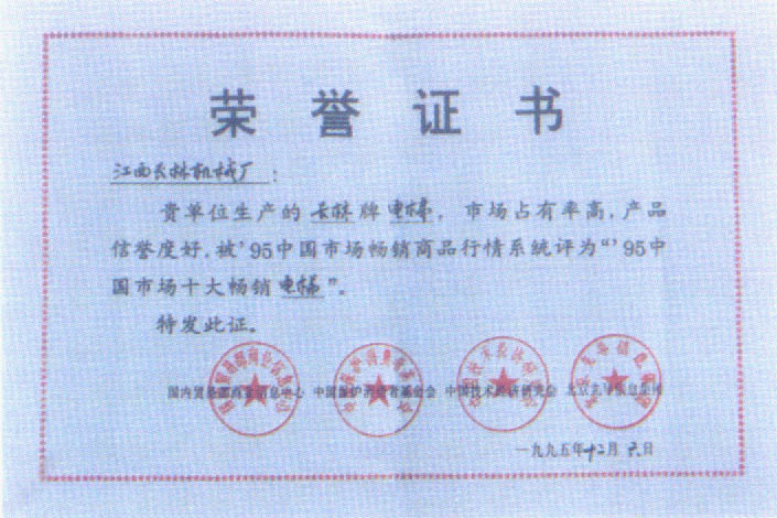 95年中国市场十大畅销电梯